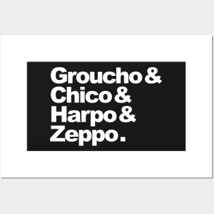Groucho & Chico & Harpo & Zeppo. Posters and Art